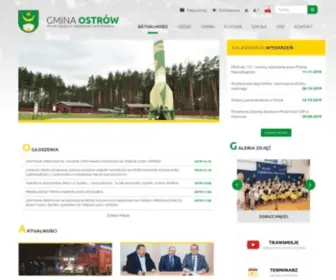 Ostrow.gmina.pl(Urząd Gminy Ostrów w powiecie ropczycko) Screenshot