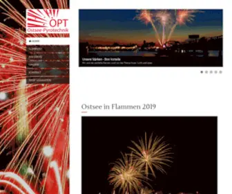 Ostsee-Pyrotechnik.de(Ostsee-Pyrotechnik - Home) Screenshot
