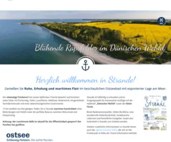 Ostseebad-Strande.de(Gemeinde Strande) Screenshot