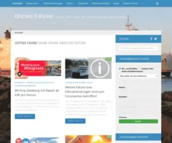 Ostseefaehren.com(Ostseefähren) Screenshot