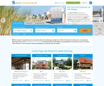 Ostseeferienwohnungen.de(Ferienwohnung & Ferienhaus buchen) Screenshot