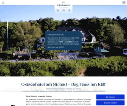 Ostseehotel-Wilhelmshoehe.de(Willkommen an Ihrem Ankerplatz an der Ostsee) Screenshot