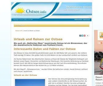 Ostsee.info(Urlaub an der Ostsee) Screenshot