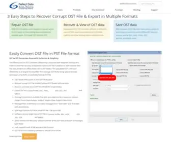 Osttopsts.org(OST to PST Converter Easily Recover OST & Convert OST to PST) Screenshot