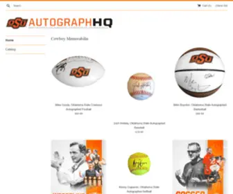 Osuautographs.com(Authentic autographs from Oklahoma State Head Coaches) Screenshot