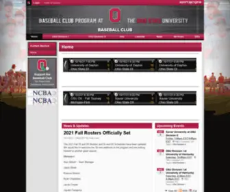 Osuclubbaseball.org(Ohio State Baseball Club) Screenshot