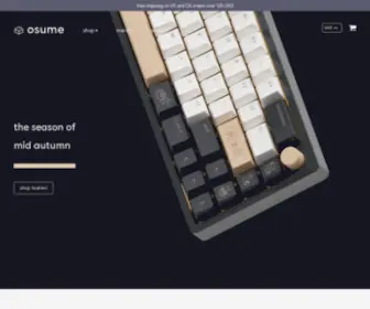 Osumekeys.com(Offering premium keyboard accessories and designer based lifestyle products) Screenshot