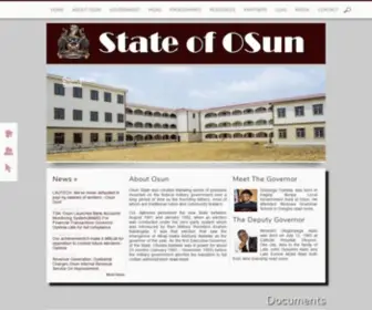 Osun.gov.ng(The Official Website Of The State Of Osun) Screenshot