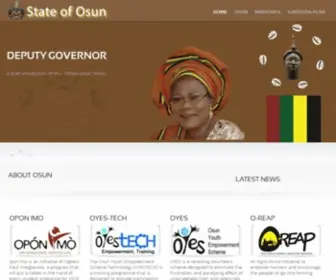 Osunstate.gov.ng(Osun is an inland state in south) Screenshot
