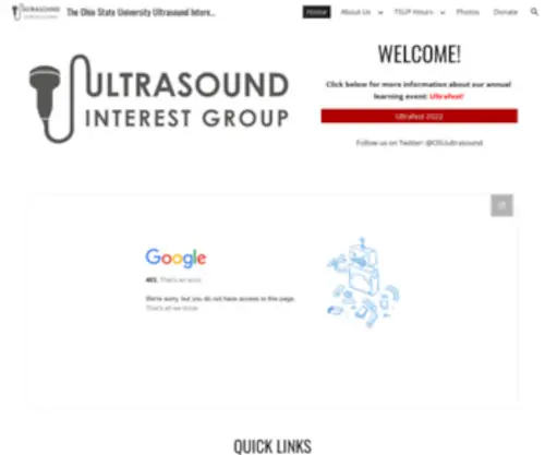 Osuultrasound.com(OSUCOM Ultrasound Interest Group) Screenshot