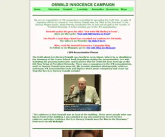 Oswald-Innocent.com(Oswald Innocence Campaign) Screenshot