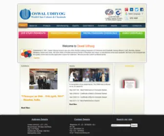 Oswaludhyog.com(OSWAL UDHYOG) Screenshot