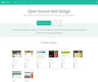 OSWD.org(Open Source Web Design) Screenshot