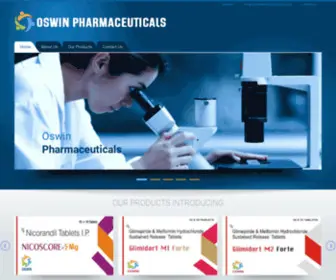 Oswinpharmaceuticals.com(Oswin Pharmaceuticals) Screenshot