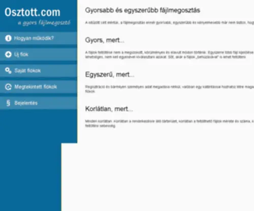 Osztott.com(Osztott) Screenshot