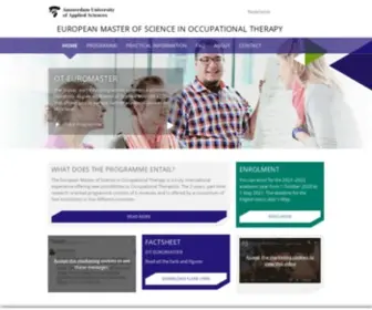 OT-Euromaster.eu(The European MSc in Occupational Therapy) Screenshot