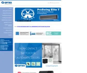 OT-Inc.com(OPTEX Inc. advanced Automatic Door Sensor Products. OPTEX Inc) Screenshot