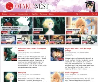 Otakunest.net(Domovská stránka) Screenshot