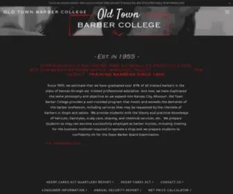 Otbcollege.com(Old Town Barber College) Screenshot
