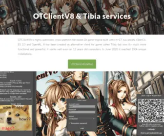 Otclient.ovh(OTClientV8 and tibia services) Screenshot