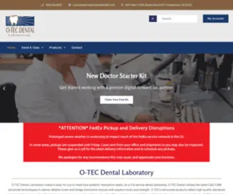 OteCDentallab.com(Dental Laboratory) Screenshot