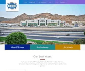 Otegroup.com(OTE Group Oman) Screenshot