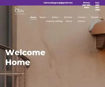 Oterorealtygroup.com(Welcome Home) Screenshot