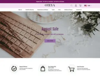 Oteyashop.com(OTEYA Official Online Store) Screenshot