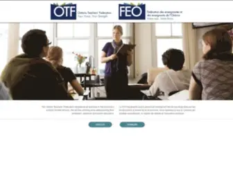 Otffeo.on.ca(Ontario Teachers' Federation) Screenshot