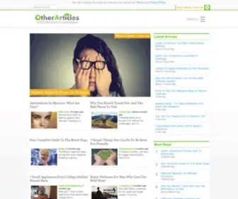 Otherarticles.com(A free article directory) Screenshot