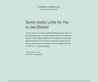 Otherclothing.co.uk(Just another WordPress site) Screenshot