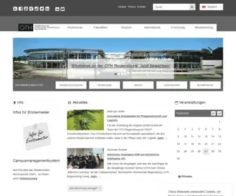 OTHR.de(Ostbayerische Technische Hochschule Regensburg) Screenshot