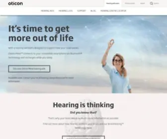 Oticon.co.nz(Oticon hearing aids) Screenshot