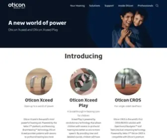 Oticon.global(Oticon hearing aids) Screenshot