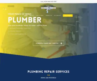 Otlplumbing.com(On The Level Plumbing) Screenshot
