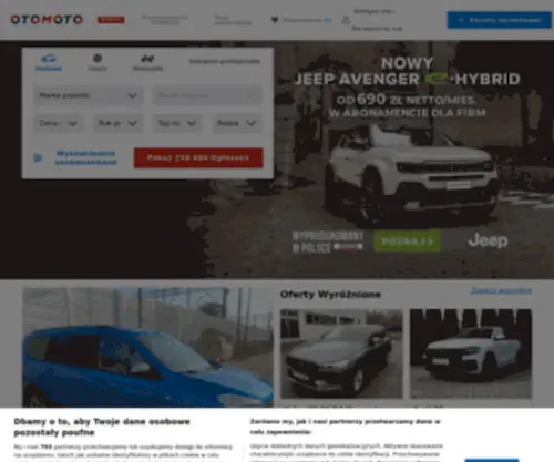 Otomoto.pl(Nowe i używane samochody i motocykle oraz części samochodowe) Screenshot