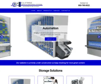 Otooleofficesystems.com(FA OToole Office and Industrial Systems) Screenshot