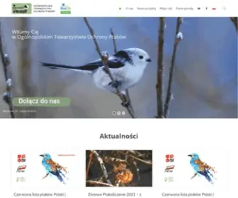 Otop.org.pl(Ogólnopolskie Towarzystwo Ochrony Ptaków (OTOP)) Screenshot
