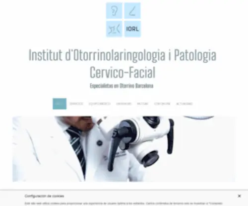 Otorrinobarcelona.com(Institut d'Otorrinolaringologia i Patologia Cervico) Screenshot