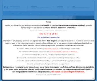 Otorrinocontiplanes.com(Otorrino Dexeus Barcelona) Screenshot