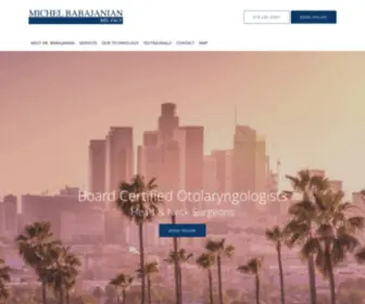 Otosurgical.com(Otolaryngologist Century City Los Angeles) Screenshot