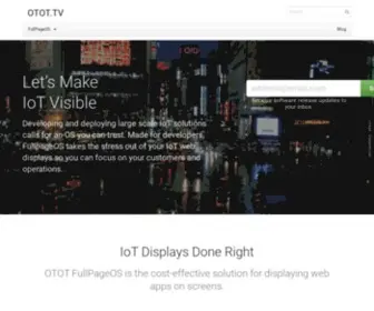 Otot.tv(Easily deploy IoT web app displays) Screenshot