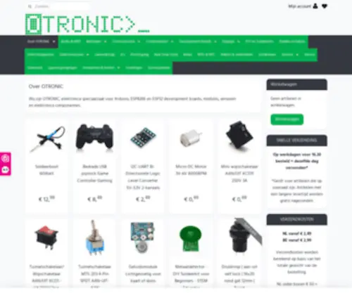 Otronic.nl(Otronic voor al uw Microcontrollers) Screenshot