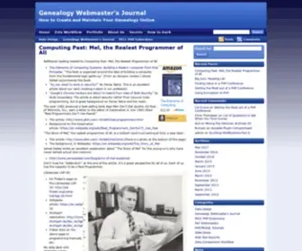 Otscripts.com(Genealogy Webmaster\'s Journal) Screenshot