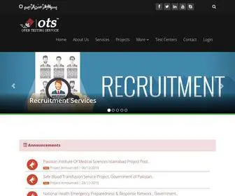 OTS.org.pk(Home) Screenshot