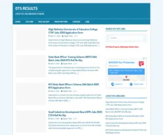 Otsresults.pk(Otsresults) Screenshot