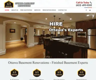 Ottawabasementrenovation.ca(Finished Basement) Screenshot