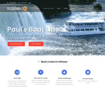 Ottawaboatcruise.com(Boat cruise in Ottawa) Screenshot