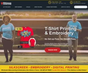 Ottawacustomclothing.com(Custom Shirt Printing & Embroidery) Screenshot