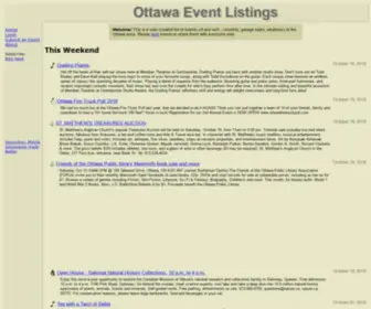 Ottawaevents.org(Ottawa Events) Screenshot